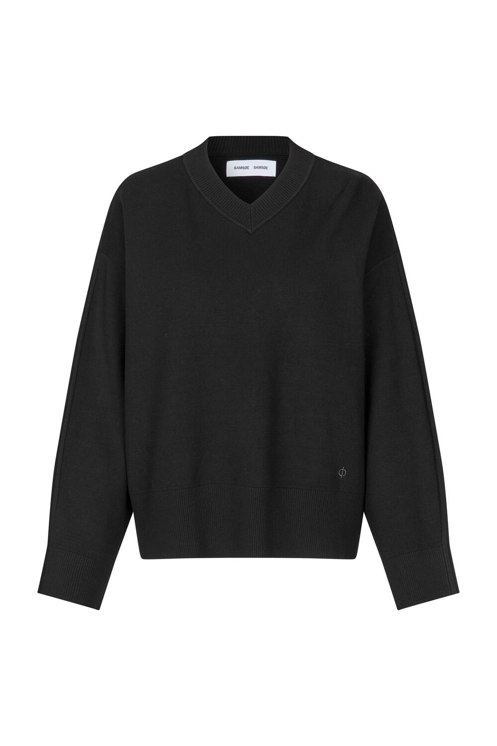 Salissy v-neck striktrøje - sort